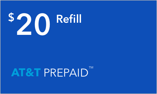 AT&T Prepaid $20 Online Refill