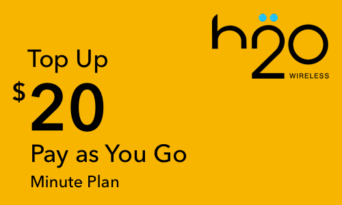 H2O Wireless Refill: Pay As You Go $20
