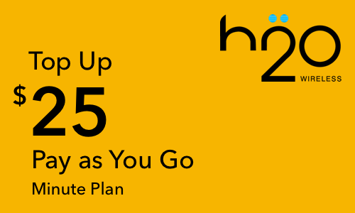 H2O Wireless Refill: Pay As You Go $25